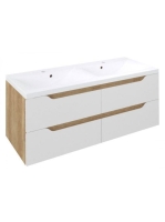 Sapho Wave II mosdótartó szekrény 4 fiókkal 120x50x48 cm, fe