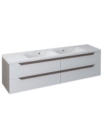 Sapho Wave II négy fiókos mosdótartó szekrény pipererendezőv