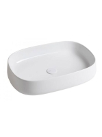 Sapho Jumper pultra szerelhető kerámia mosdó 60x40 cm, fehér