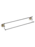 Bemeta Retro Dupla törölköző tartó, króm/arany 144204238 (XJ