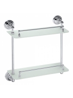 Bemeta Retro Dupla üvegpolc, króm 144301122 (XJ600) - Fürdős
