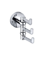 Sapho OMEGA mozgatható tripla fogas 104106072 - Fürdőszoba -