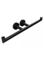 Bemeta Dark dupla WC-papír tartó, fekete (104201070) XR700B