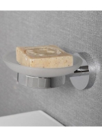 Bemeta OMEGA szappantartó, jégüveg, króm 104108042 - Fürdősz