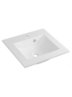 Sapho Yukon öntött márvány mosdó 50x45 cm, fehér YU050 - Für