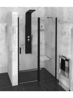 Polysan Zoom Line Black zuhanyajtó 110x200 cm transzparent ü