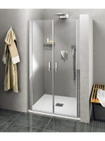 Polysan Zoom Line duplaszárnyú zuhanyajtó 80x190 cm transzpa
