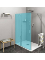 Polysan Zoom Line oldalfal 80 cm transzparent üveg, króm ZL3