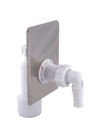 Styron Falba szerelhető mosógépszifon, rozsdamentes előlappa