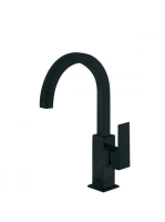 Tres Cuadro Exclusive magasított mosdó csaptelep Matt Fekete