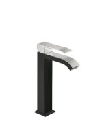 Tres Cuadro Exclusive csaptelep Cascade kiöntővel Króm/Feket