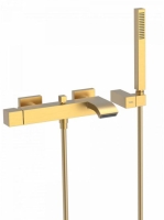 Tres Cuadro Exclusive kád csaptelep Cascade kifolyóval Matt