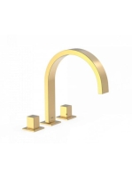 Tres Cuadro Exclusive 3-lyukú mosdó csaptelep Polírozott Ara