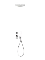 Tres Project falsík alatti termosztátos zuhanyrendszer, króm