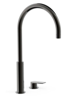 Tres Project magasított mosdó csaptelep, Metál Fekete 211105