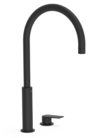 Tres Project magasított mosdó csaptelep, matt fekete 2111050