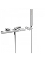 Tres Project kádtöltő csaptelep Cascade kifolyóval és zuhany