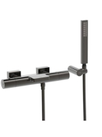 Tres Project termosztátos kádtöltő csaptelep Cascade kifolyó