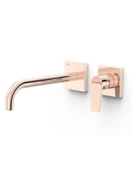 Tres Project egykaros fali mosdó csaptelep, Rose Arany 21130