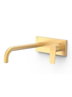 Tres Project egykaros fali mosdó csaptelep, matt arany 21130