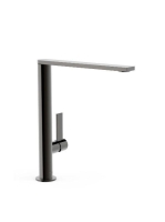 Tres Project magasított mosdó csaptelep, Metál Fekete 211405