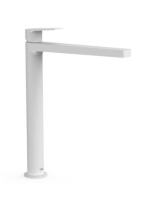 Tres Project magasított mosdó csaptelep, matt fehér 21180301