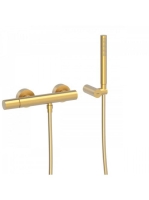 Tres Study Exclusive egykaros zuhany csaptelep, matt arany 2