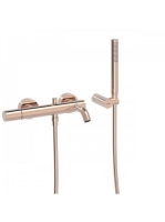 Tres Study Exclusive kádtöltő csaptelep zuhanyszettel, Rose