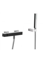 Tres Cuadro Exclusive zuhany csaptelep Króm/Fekete 607167 -