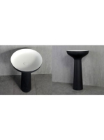 Wellis Pillar szabadonálló mosdó, matt fekete WB00444 - Fürd