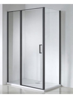 Wellis Triton Black 120x80 nyílóajtós, fekete zuhanykabin, E